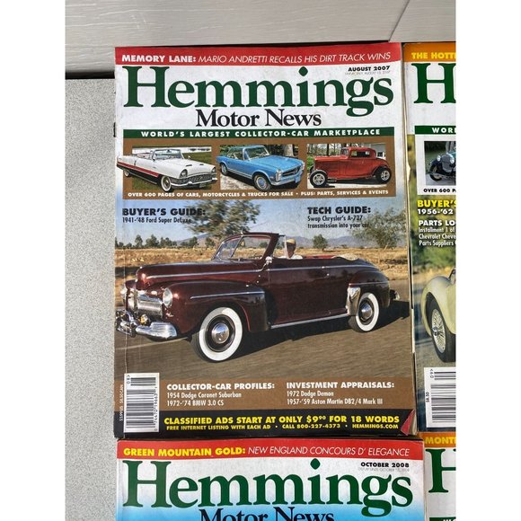 Hemmings Motor News Magazine  Lot Of 6 - 2007,08,09,10  All in pre enjoyed condi - Picture 2 of 9